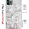 Чехол-накладка iPhone 11 Pro Max Kruche Magrope Print White roses