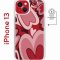 Чехол-накладка Apple iPhone 13 (610627) Kruche PRINT Сердечки