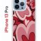 Чехол-накладка iPhone 13 Pro Kruche Print Сердечки