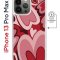 Чехол-накладка Apple iPhone 13 Pro Max (610637) Kruche PRINT Сердечки