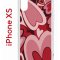 Чехол-накладка Apple iPhone X (580677) Kruche PRINT Сердечки