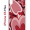 Чехол-накладка iPhone XS Max Kruche Print Сердечки