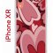 Чехол-накладка iPhone XR Kruche Print Сердечки