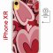 Чехол-накладка iPhone XR Kruche Magnet Print Сердечки