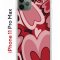 Чехол-накладка iPhone 11 Pro Max Kruche Print Сердечки