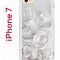 Чехол-накладка iPhone 7/8/SE (2020) Kruche Print White roses