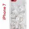 Чехол-накладка iPhone 7/8/SE (2020) Kruche Print White roses