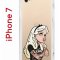 Чехол-накладка iPhone 7/8/SE (2020) Kruche Print Tattoo Girl