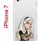 Чехол-накладка iPhone 7/8/SE (2020) Kruche Print Tattoo Girl