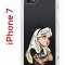 Чехол-накладка iPhone 7/8/SE (2020) Kruche Print Tattoo Girl