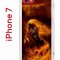 Чехол-накладка iPhone 7/8/SE (2020) Kruche Print Конь огонь