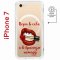 Чехол-накладка Apple iPhone 7 (598896) Kruche PRINT Red lipstick