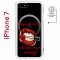 Чехол-накладка Apple iPhone 7 (598896) Kruche PRINT Red lipstick