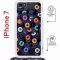 Чехол-накладка iPhone 7/8/SE (2020) Kruche Magrope Print Виниловые пластинки