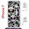 Чехол-накладка Apple iPhone 7 (598922) Kruche PRINT Angry Cats