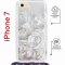 Чехол-накладка iPhone 7/iPhone 8/iPhone SE (2020)/iPhone SE (2022) Kruche Magrope Print White roses