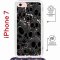 Чехол-накладка Apple iPhone 7 (598922) Kruche PRINT Skull gray