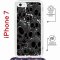 Чехол-накладка Apple iPhone 7 (598922) Kruche PRINT Skull gray