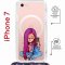Чехол-накладка Apple iPhone 7 (598922) Kruche PRINT Pink Hair