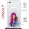 Чехол-накладка Apple iPhone 7 (598922) Kruche PRINT Pink Hair