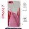 Чехол-накладка iPhone 7/8/SE (2020) Kruche Magrope Print Pink and white