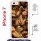 Чехол-накладка Apple iPhone 7 (598922) Kruche PRINT Котик с рыбками