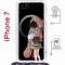 Чехол-накладка Apple iPhone 7 (598922) Kruche PRINT Девочка с мишкой