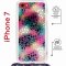 Чехол-накладка iPhone 7/8/SE (2020)/SE (2022) Kruche Magrope Print Цветные листья
