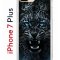 Чехол-накладка iPhone 7 Plus/8 Plus Kruche Print Дикий леопард