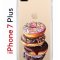 Чехол-накладка Apple iPhone 7 Plus (580664) Kruche PRINT Donuts