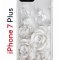 Чехол-накладка iPhone 7 Plus/8 Plus Kruche Print White roses