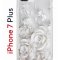 Чехол-накладка iPhone 7 Plus/8 Plus Kruche Print White roses