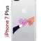 Чехол-накладка iPhone 7 Plus Kruche Print Котолюбовь