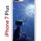 Чехол-накладка iPhone 7 Plus/8 Plus Kruche Print Лунный кот