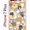 Чехол-накладка iPhone 7 Plus/8 Plus Kruche Print Котики