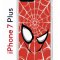 Чехол-накладка iPhone 7 Plus/8 Plus Kruche Print Человек-Паук красный