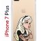 Чехол-накладка iPhone 7 Plus Kruche Print Tattoo Girl