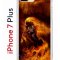 Чехол-накладка iPhone 7 Plus/8 Plus Kruche Print Конь огонь