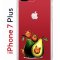 Чехол-накладка iPhone 7 Plus/8 Plus Kruche Print Авокотики