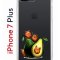 Чехол-накладка iPhone 7 Plus/8 Plus Kruche Print Авокотики