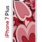 Чехол-накладка Apple iPhone 7 Plus (580664) Kruche PRINT Сердечки