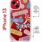 Чехол-накладка Apple iPhone 13 (610629) Kruche PRINT Милые пластыри