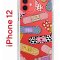 Чехол-накладка Apple iPhone 12  (588925) Kruche PRINT Милые пластыри