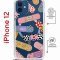 Чехол-накладка Apple iPhone 12  (598927) Kruche PRINT Милые пластыри