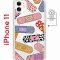 Чехол-накладка iPhone 11 Kruche Magnet Print Милые пластыри