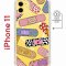 Чехол-накладка iPhone 11 Kruche Magnet Print Милые пластыри