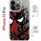 Чехол-накладка Apple iPhone 13 Pro (610630) Kruche PRINT Spider-Man-Venom