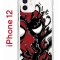 Чехол-накладка iPhone 12/12 Pro Kruche Print Spider-Man-Venom