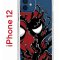 Чехол-накладка iPhone 12/12 Pro Kruche Print Spider-Man-Venom