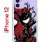 Чехол-накладка iPhone 12/12 Pro Kruche Print Spider-Man-Venom